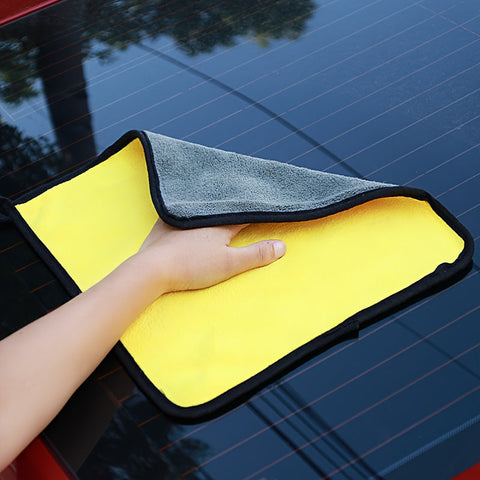 Doppelseitiges Korallenvlies Autowaschhandtuch – Weich und Absorbierend für Glanz