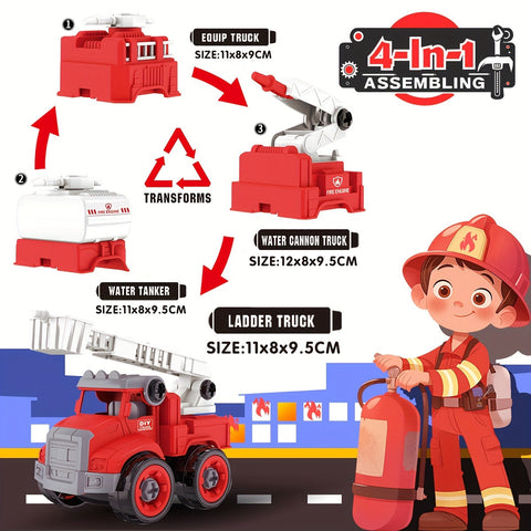 Feuerwehrhelden Baukasten - Baue deine eigenen Feuerwehrfahrzeuge und rette den Tag