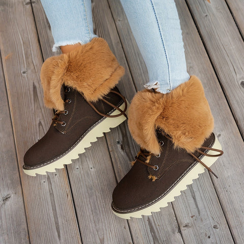 Lieke Winterstiefel mit Schnürsenkeln - Für Stil und Wärme