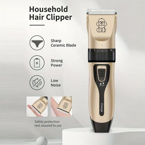 Kabelloser Haustiertrimmer – USB Aufladbar und Leise für Hunde und Katzen