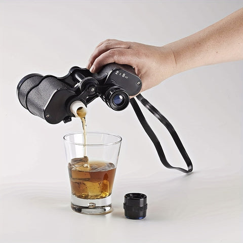 Einzigartiger Fernglas-Flasche – 500ml Tragbare Hüftflasche mit Trichter