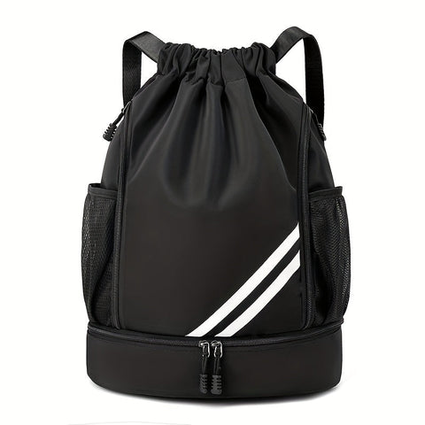 Stylische Nylon-Gymtasche mit Kordelzug – Praktisch und Wasserdicht für Sport und Reisen