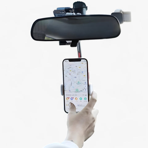 Universelle Verstellbare Auto Spiegel Telefonhalterung – Sichere und Flexible Passform