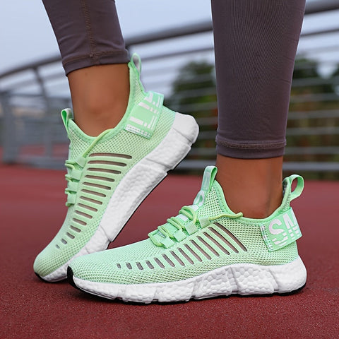 Atmungsaktive Strick-Plattform-Sneaker für Damen – Bequem und Trendy