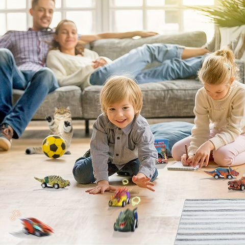 Dino Racer Spielset - Flotte Dino Fahrzeuge für abenteuerlustige Kinder