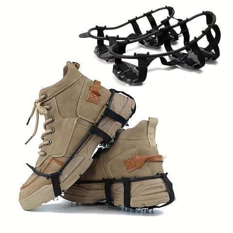 24-Zahn Anti-Rutsch Steigeisen – Perfekt für Wandern, Klettern und Wintersport