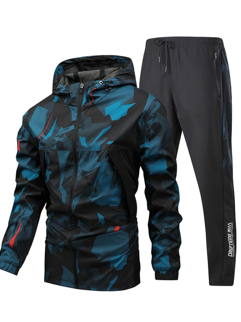 Sportliches Outfit für Männer – Bequemer Hoodie und Lange Hose im Camouflage-Design