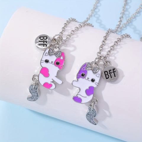 BFF Katzenhalsketten-Set - Für Freundschaft und Stil