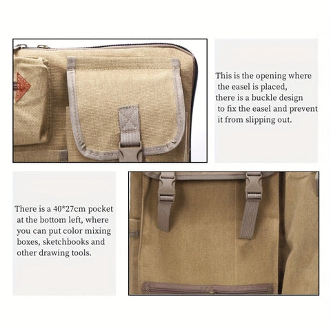Canvas Zeichenbrett Rucksack – Praktisch, Langlebig und Einfach Mitnehmbar