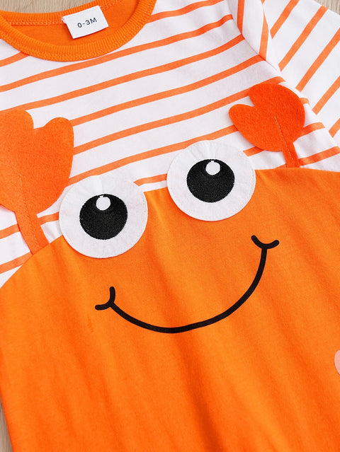 Süßer Krabben-Overall für Babys – Perfekt für Abenteuer im Frühling und Herbst
