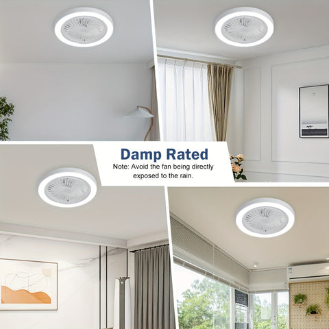 LED Slimme Ventilatorlampe – Dimmbar und Leise