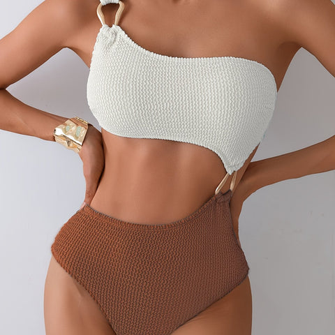 Elegantes Damen One-Shoulder Badeanzug – Komfort und Design