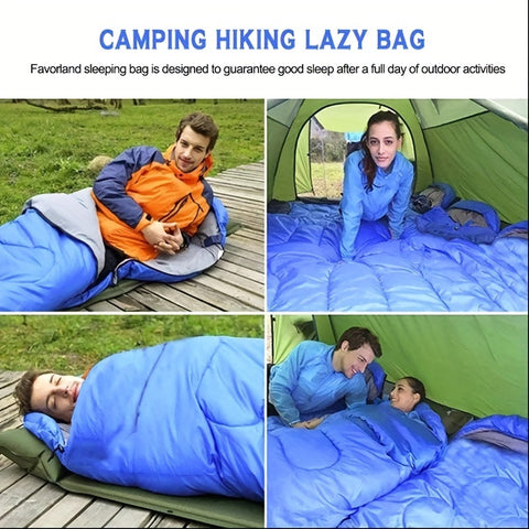Warme Schlafsack mit Kapuze – Perfekt für Camping und winterliche Abenteuer