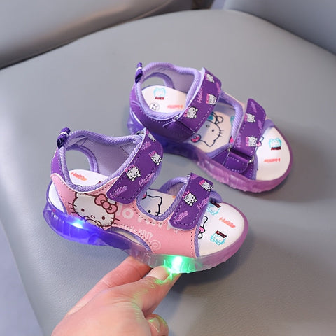 Sanrio Leuchtende Mädchensandalen – Bequeme und Atmungsaktive Sommerschuhe