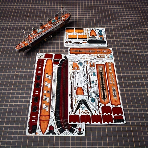 Titanic 3D Metallmodell-Kit – Detailliertes DIY-Modell für kreative Bastler