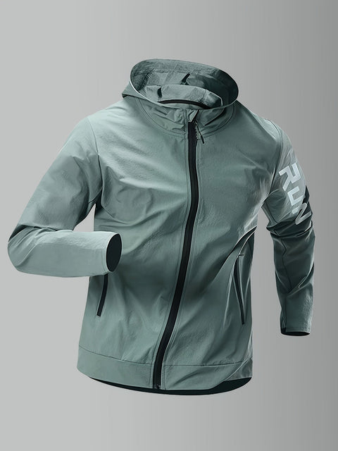 Sportliche Kapuzenjacke für Männer – Atmungsaktiv und Komfortabel für Wandern und Laufen