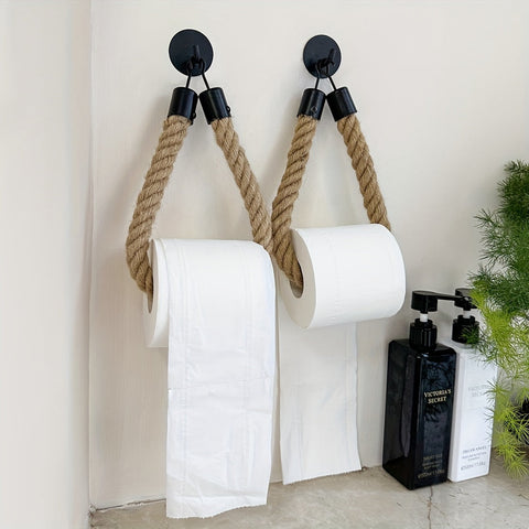 Toilettenpapierhalter aus Hanfseil - Für stilvolle Badezimmer