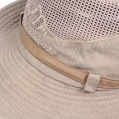 Atmungsaktiver Outdoor Sonnenhut mit Kordel - UV-Schutz und Komfort für Alle Jahreszeiten