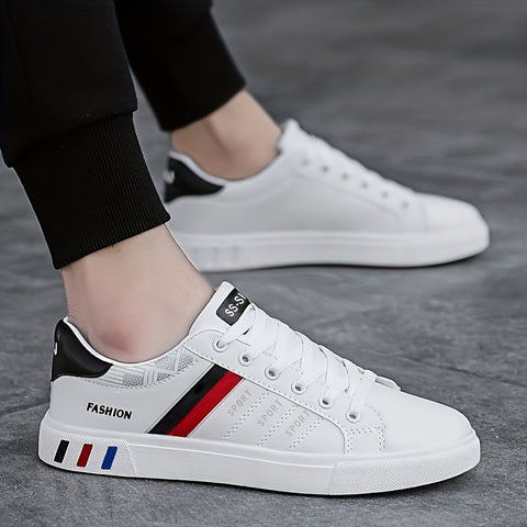 Schnürsenkel Sneakers für Männer – Gestreiftes Design und Ausgezeichnete Griffigkeit für Sportliche Aktivitäten