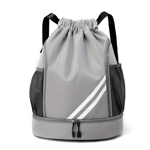 Stylische Nylon-Gymtasche mit Kordelzug – Praktisch und Wasserdicht für Sport und Reisen