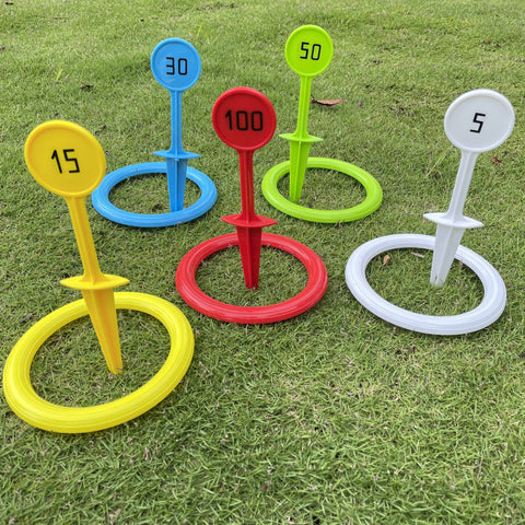 Bunte Ringwurfspielset - Für Spaßige Aktivitäten im Freien