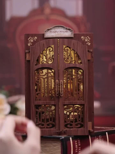 DIY Miniatur Eulen Buchhandlung – 3D Holz Kit mit Beleuchtung für kreative Dekoration