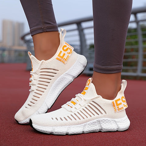 Atmungsaktive Strick-Plattform-Sneaker für Damen – Bequem und Trendy