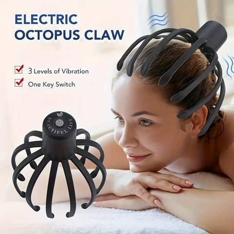 Elektrische Octopus Kopfhautmassagegerät – USB Aufladbar und Kompakt