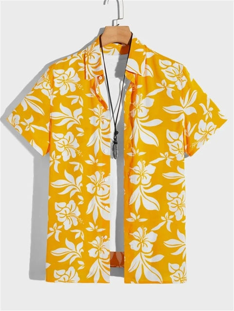 TropicWave Palmprint Hemd – Lässig und Stilvoll für Herren