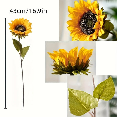 Set von 11 Lebhaften Sonnenblumen – Perfekt für den Herbst, Hochzeiten und Gartendekoration