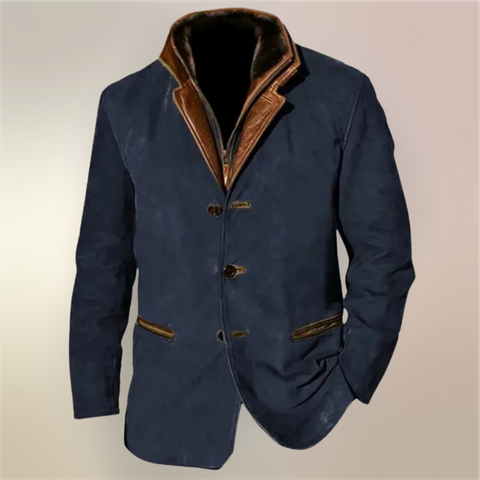 Luxe Wildleder Herrenjacke - Stilvolle und Raffinierte Jacke für Jeden Anlass