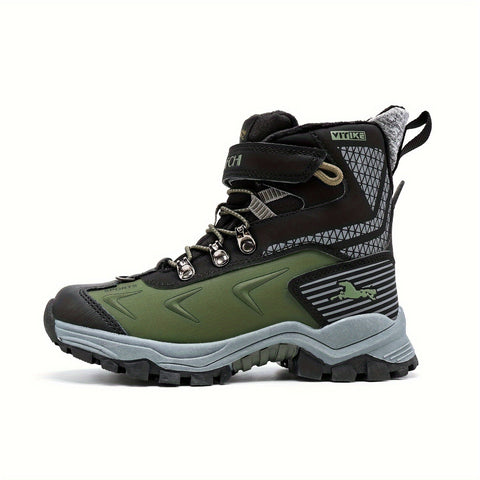 Damen High-Top Schneestiefel – Rutschfeste Wanderschuhe mit Warmfutter