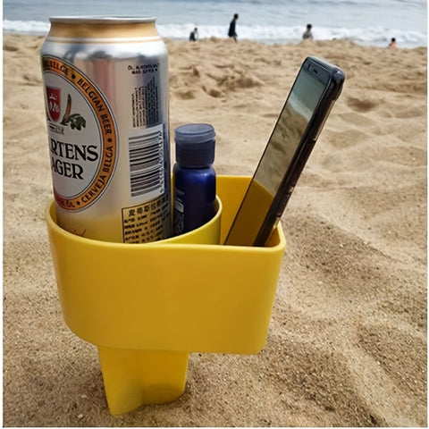 Strand Becherhalter Set – Perfekt für Getränke und Snacks während deiner Strand- und Picknickabenteuer
