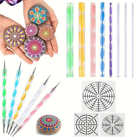 Mandala Dotting Tools Set – Für kreative Malereien und Steinmalerei