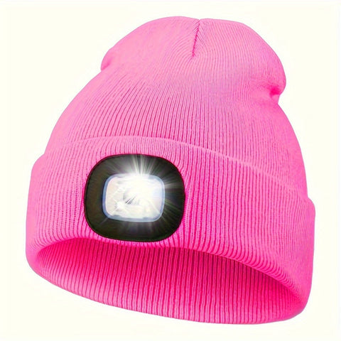 Unisex Beanie mit LED Licht – Praktische Beleuchtung für Abendspaziergänge