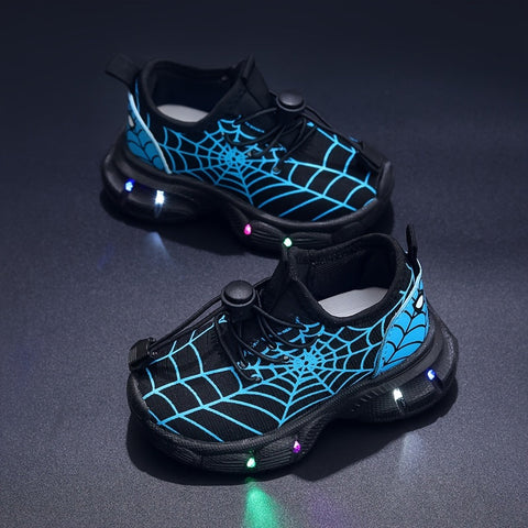 SpinnenWeb LED Sneakers - Strahlende Abenteuer für Kinder