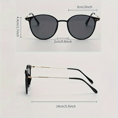 Stilvolle Sonnenbrille für Damen – Elegante Kombination aus Metall und Kunststoff für sonnige Tage