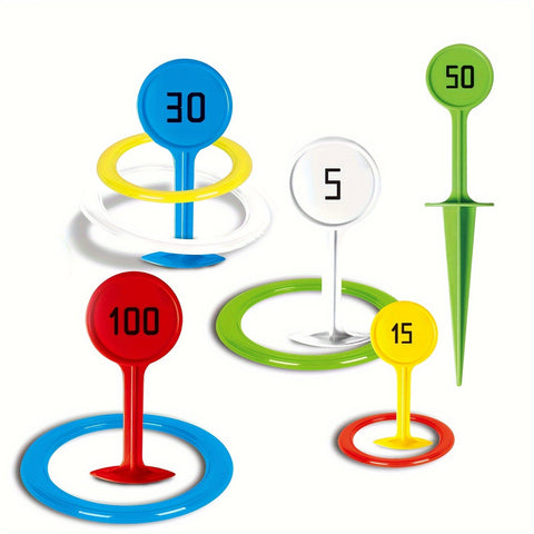 Bunte Ringwurfspielset - Für Spaßige Aktivitäten im Freien