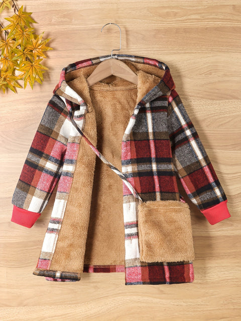 Fleur Fleece Karierte Jacke für Kinder - Warm und Stilvoll für den Winter