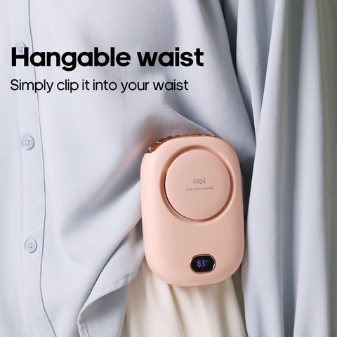 USB wiederaufladbarer Mini-Nackenventilator – Leichtgewicht mit verstellbaren Geschwindigkeiten