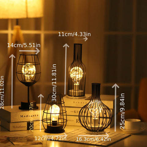 Edison Vintage Tischlampen – Industrieller Stil, Gemütliche Beleuchtung