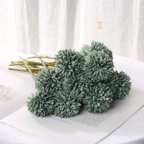 Set aus 5 Kunst-Chrysanthemen – Realistische Blumenarrangements für Hochzeiten und Wohnkultur