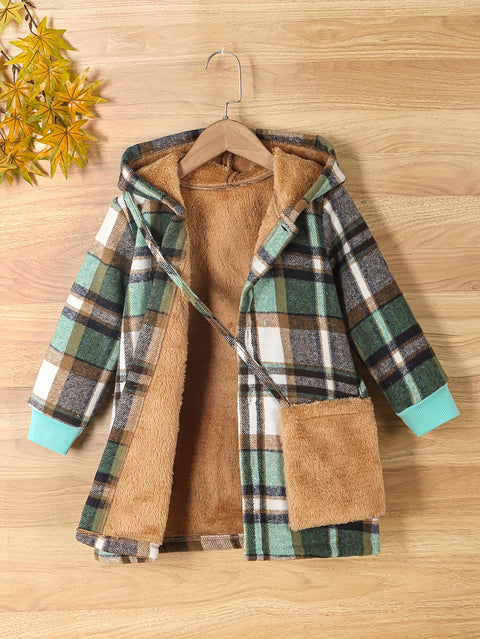 Fleur Fleece Karierte Jacke für Kinder - Warm und Stilvoll für den Winter