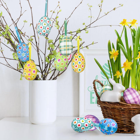 24 Stück Bunte Ostereier – Perfekt für Osterdekorationen und Frühlingsfeste