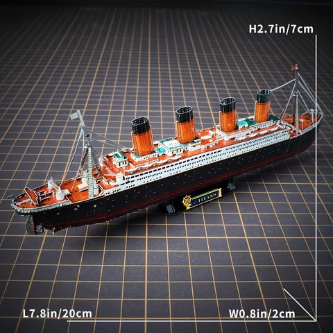Titanic 3D Metallmodell-Kit – Detailliertes DIY-Modell für kreative Bastler