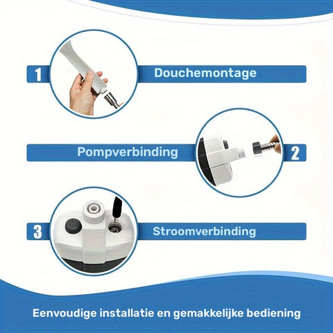 Tragbare Campingdusche – Handheld mit Wasserfiltersystem