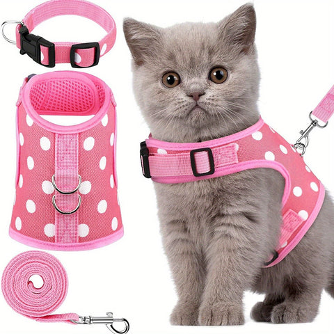 KittyComfort Geschirrset - Für Gemütliche Spaziergänge und Abenteuer
