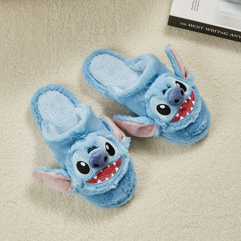 Disney Stitch Plüsch Hausschuhe – Weiche und Warme Hausschuhe für Kalte Tage