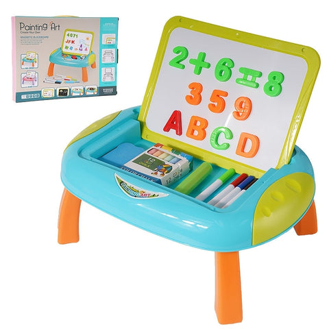 Bildungs- Zeichenbrett für Kinder – Doppelseitig mit Magnetischen Zahlen und Buchstaben für kreatives Lernen