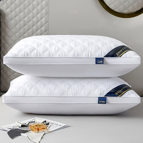 Schlafkomfort Set - 2 Hypoallergene 3D Kissen für Hotelqualität Schlaf